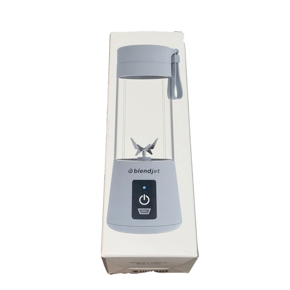 BlendJet 1 The Original Portable Blender Cool Gray Cordless USB Rechargeable NIB